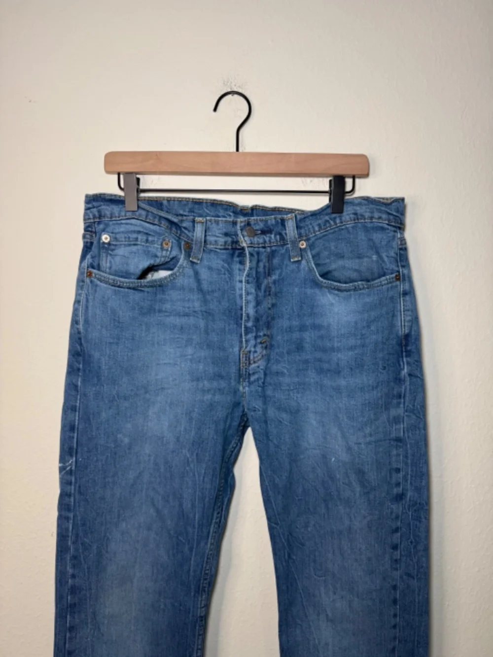 Levi's 527 Boot Cut Jeans Men's Size 34 Blue Denim Western Casual Rugged